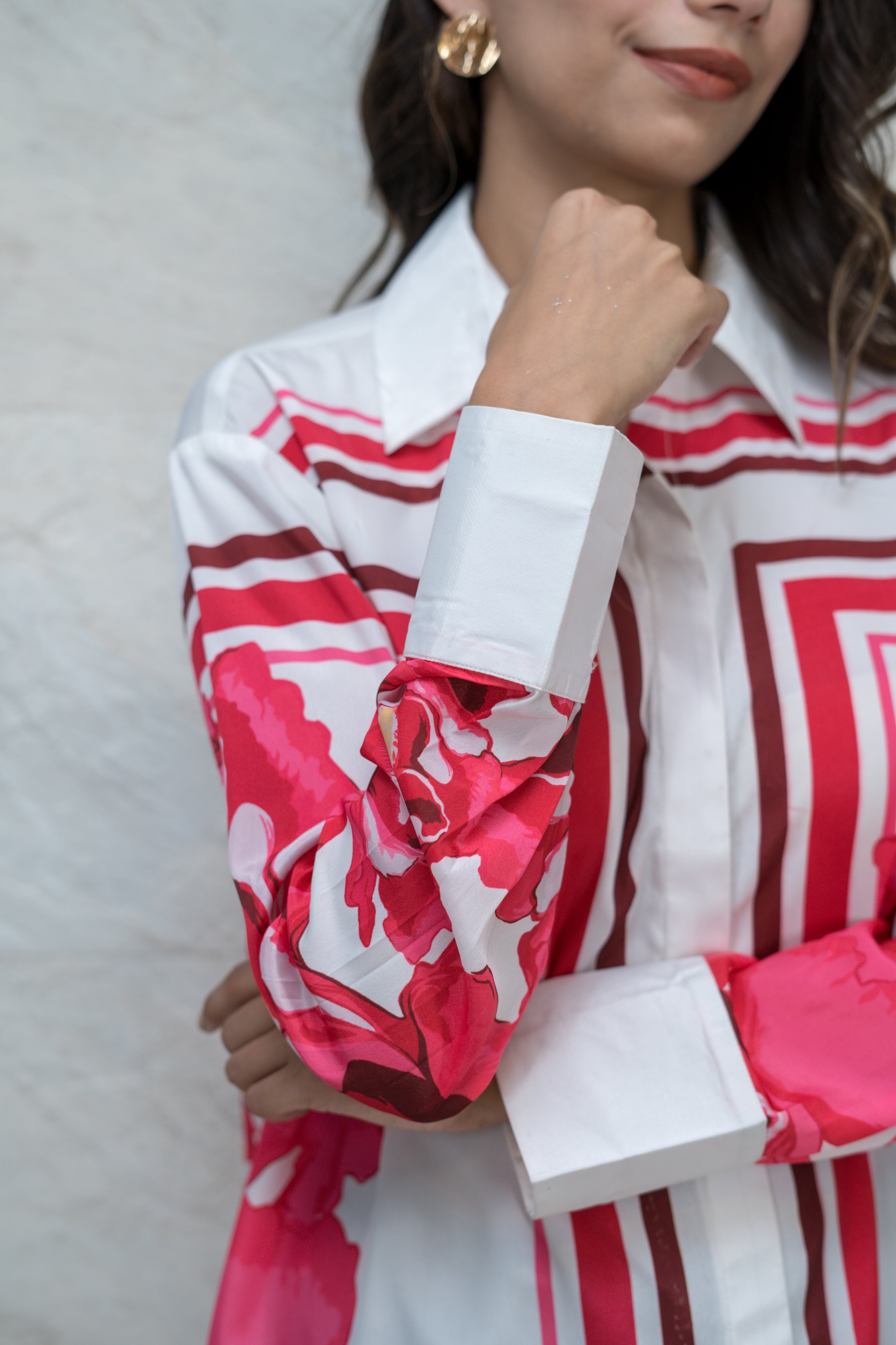 "Fleur Rouge Shirt"