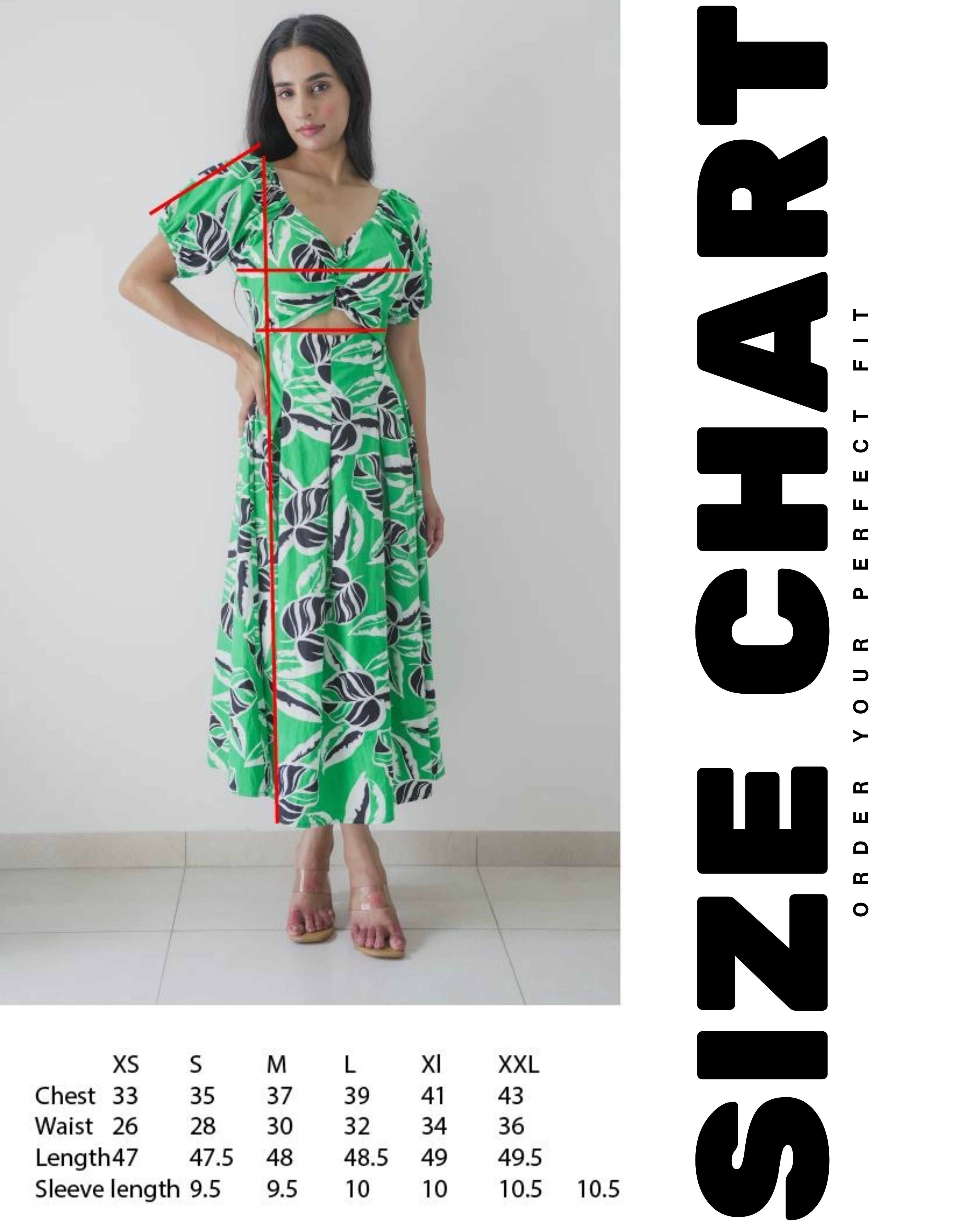 Tropical Leaf Print Cut-Out Midi Dress