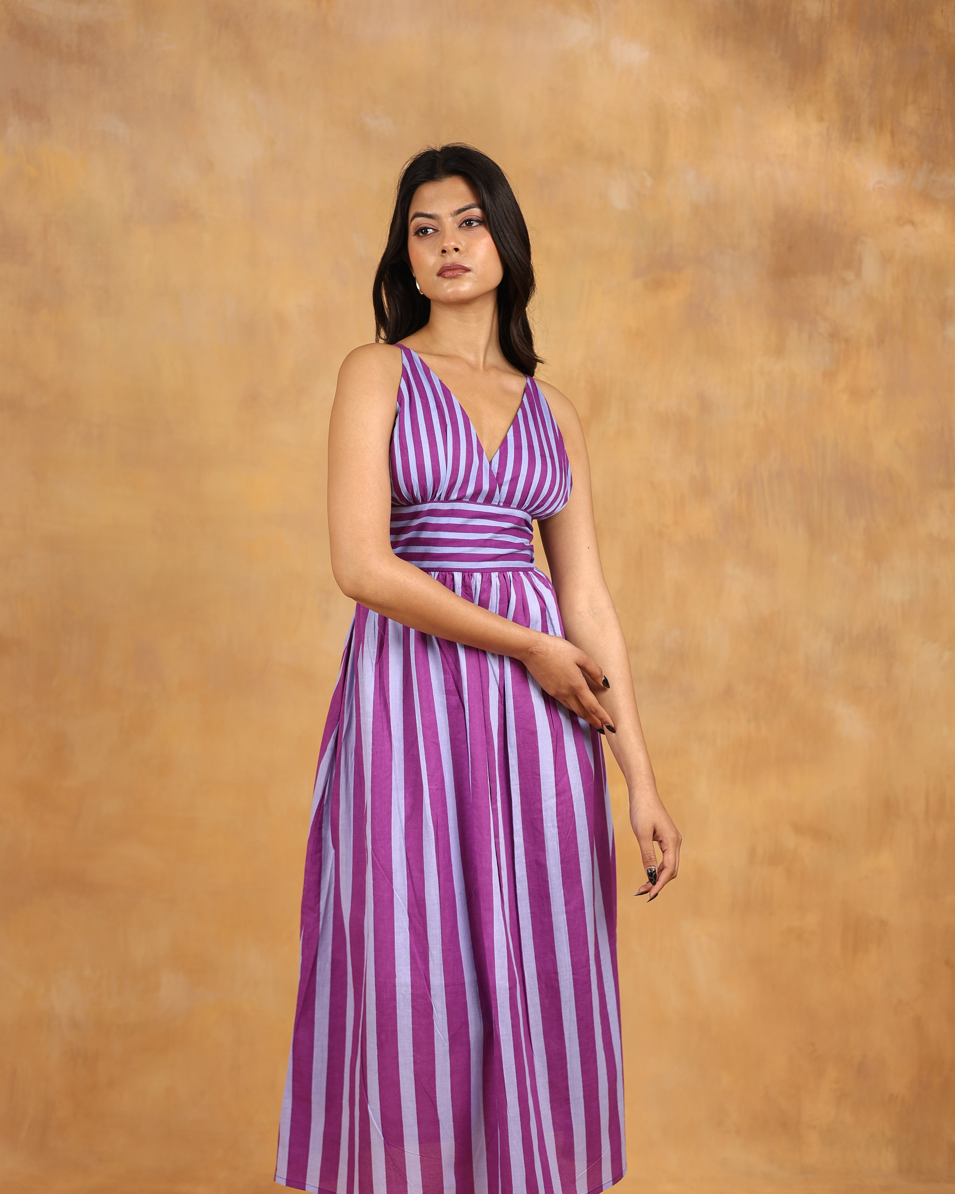 Lilac Stripe Dress