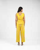 Mustard & White Striped Co-Ord Set