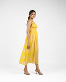 Musturd- White Stripe Dress