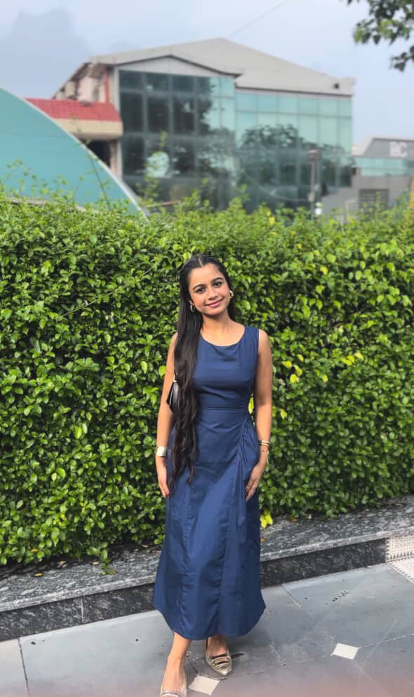 Sleeveless Cotton Fit-and-Flare Dress