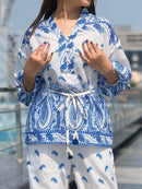 Paisely Courtyard Top