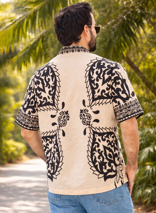 Regal Border Print Shirt