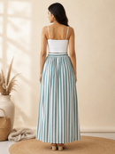 Sea Breeze Stripe Maxi Skirt