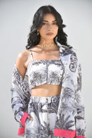 Noir Palm - Monochrome Tropical Co-ord Set