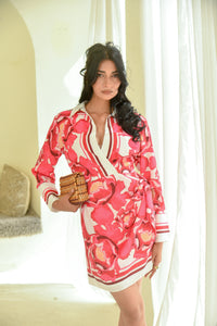 Petal Bloom Luxe Shirt Dress