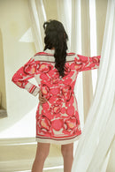 Petal Bloom Luxe Shirt Dress
