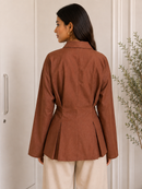Cocoa Tailored Wrap Shirt