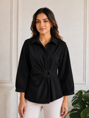 Halo Wrap Shirt – Classic Black