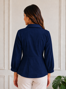 Halo Wrap Shirt – Midnight Navy