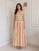 Sunset Stripe Sleeveless Co-Ord Set