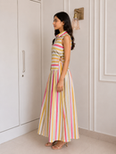 Sunset Stripe Sleeveless Co-Ord Set