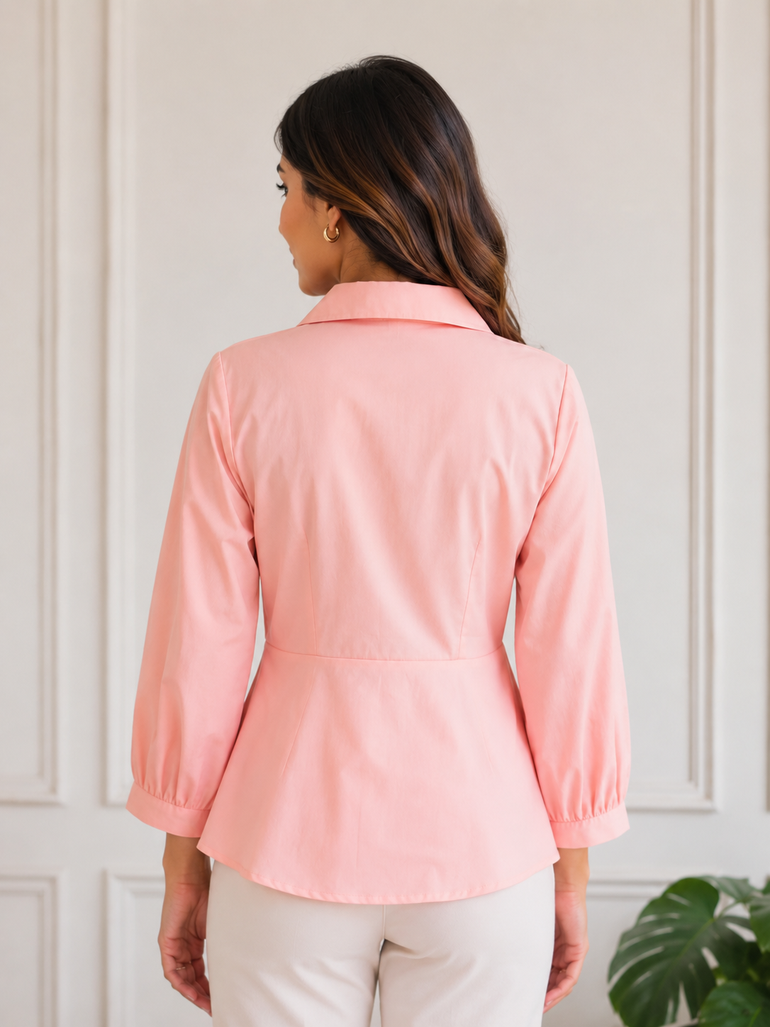 Halo Wrap Shirt – Blush Pink
