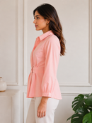 Halo Wrap Shirt – Blush Pink