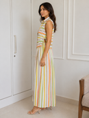 Sorbet Stripe Palazzo Co-Ord Set