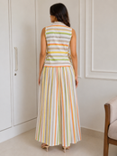 Sorbet Stripe Palazzo Co-Ord Set
