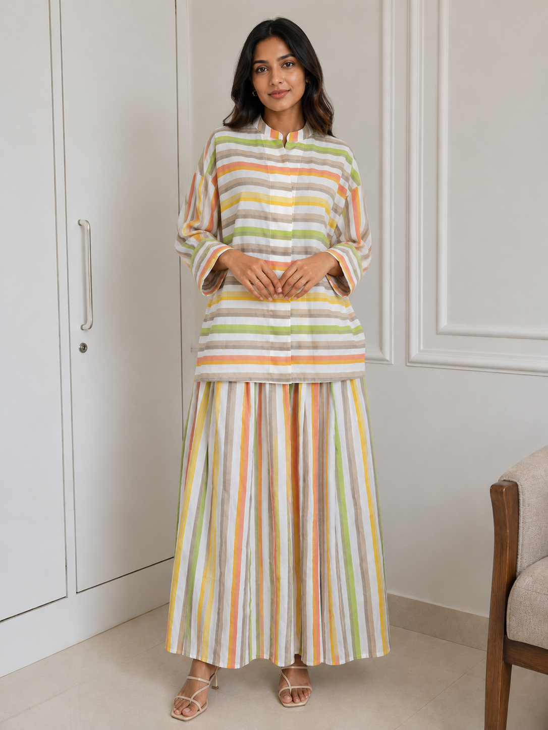 Sorbet Stripe Relaxed Co-Ord Set