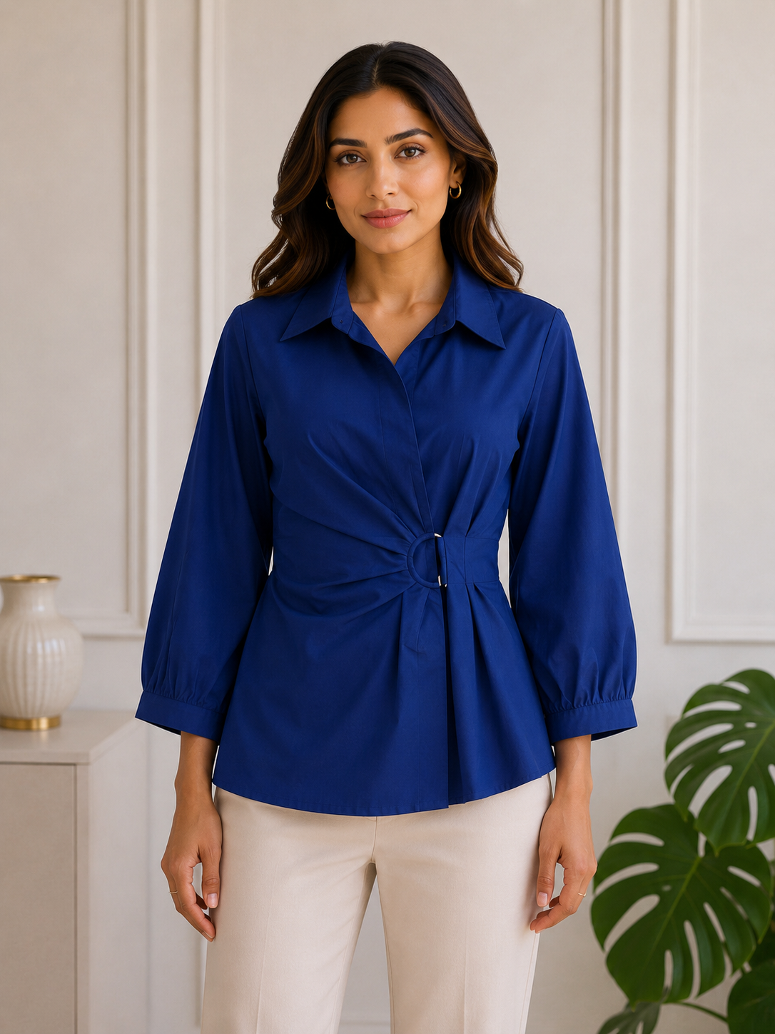 Halo Wrap Shirt – Royal Blue