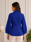 Halo Wrap Shirt – Royal Blue