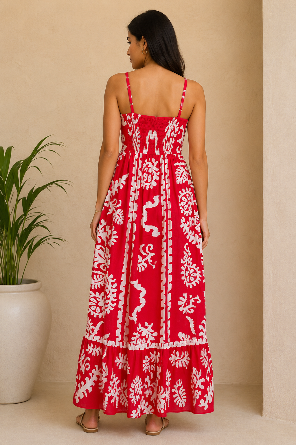 Fuchsia Bloom Maxi Dress