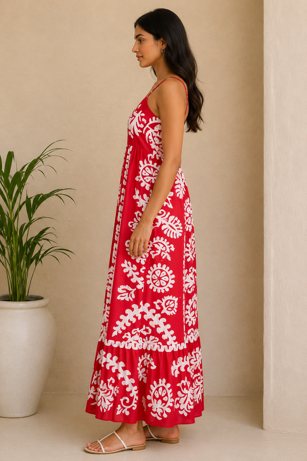 Fuchsia Bloom Maxi Dress