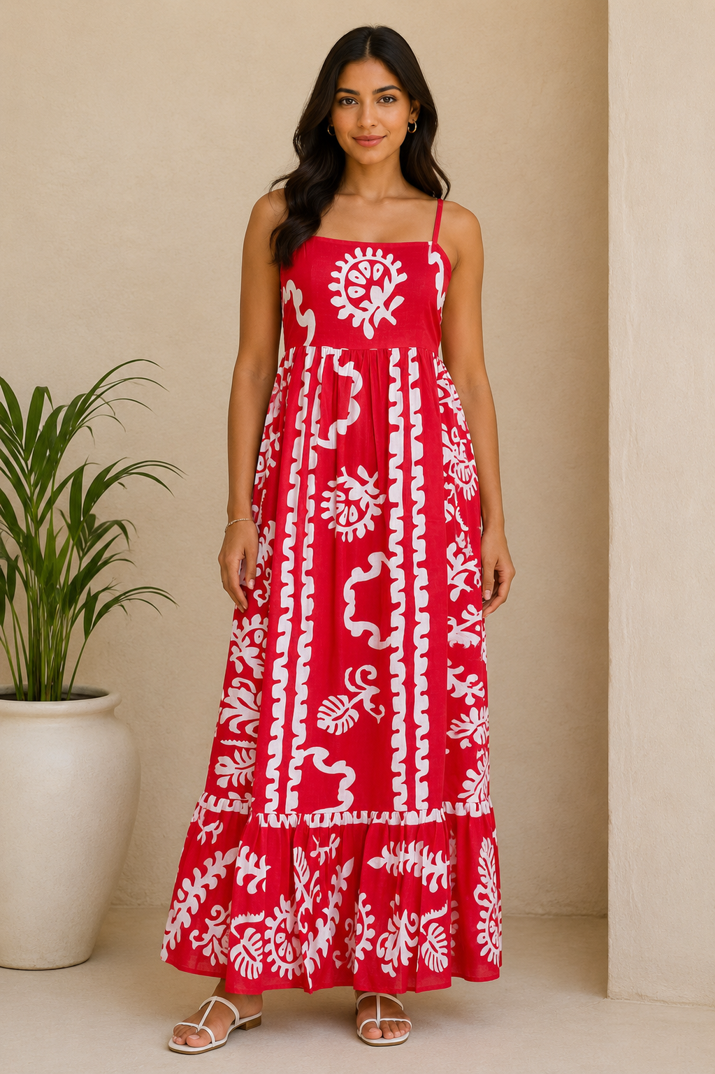 Fuchsia Bloom Maxi Dress