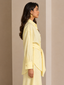 Buttercream Tie-Waist Shirt