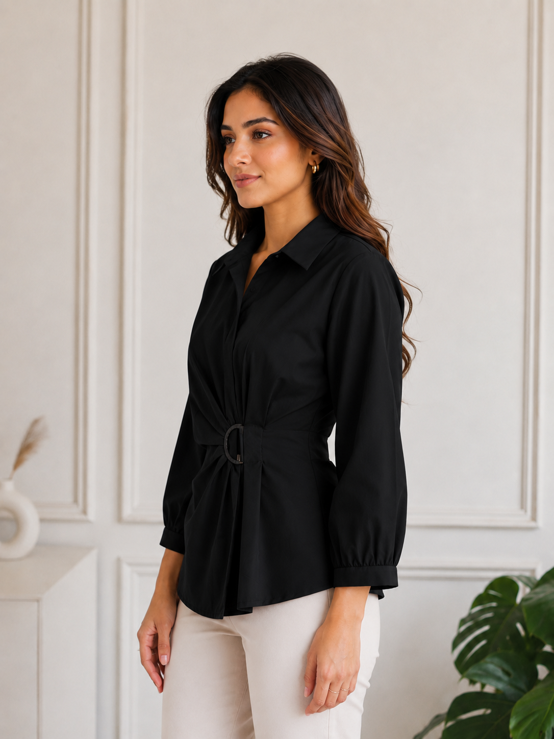 Halo Wrap Shirt – Classic Black