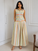 Sorbet Stripe Palazzo Co-Ord Set