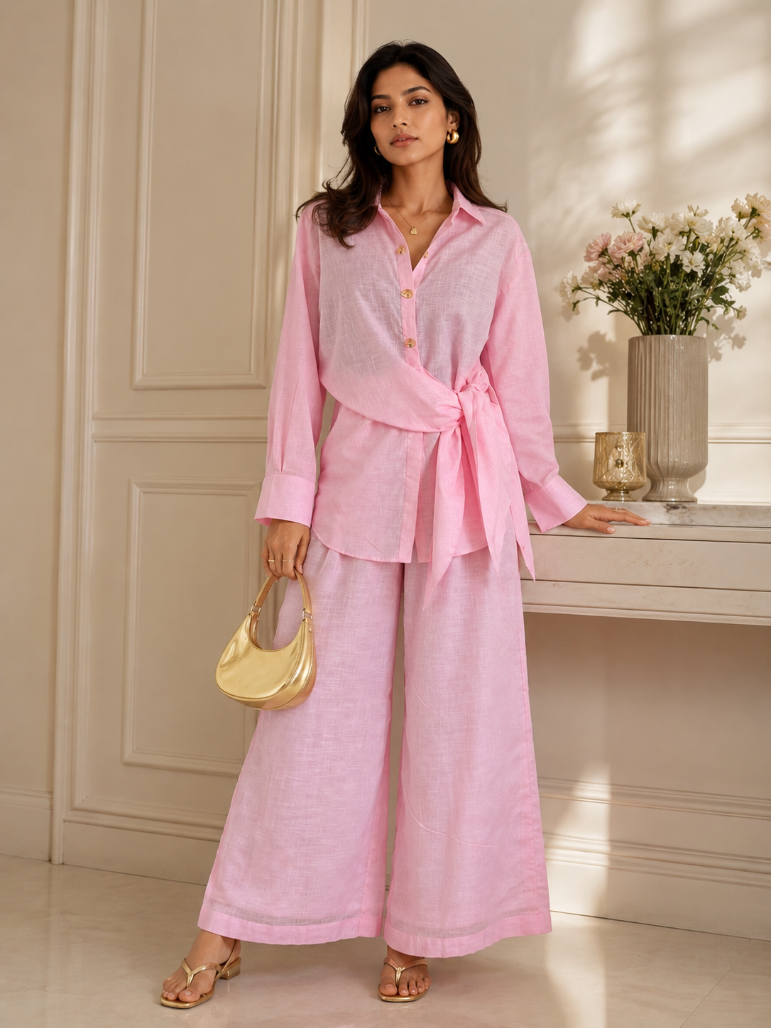 Festive Pink Co-Ord Set