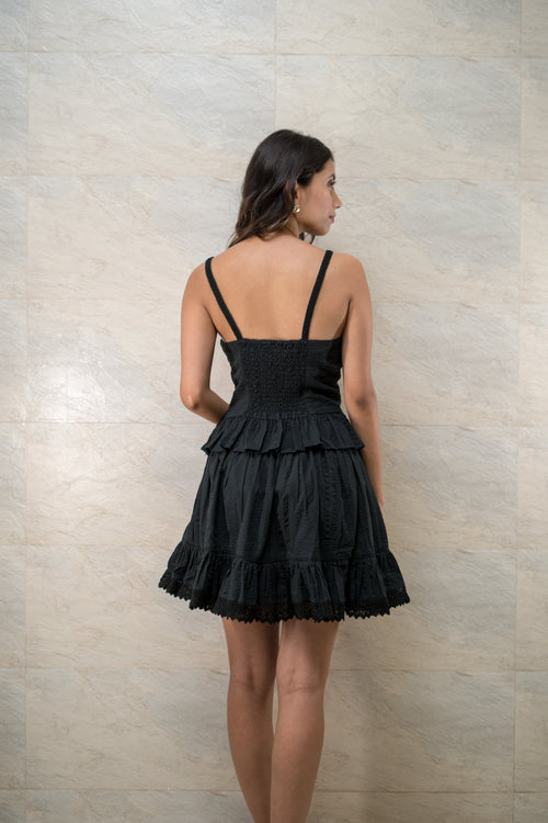 Black Peplum Twin Set