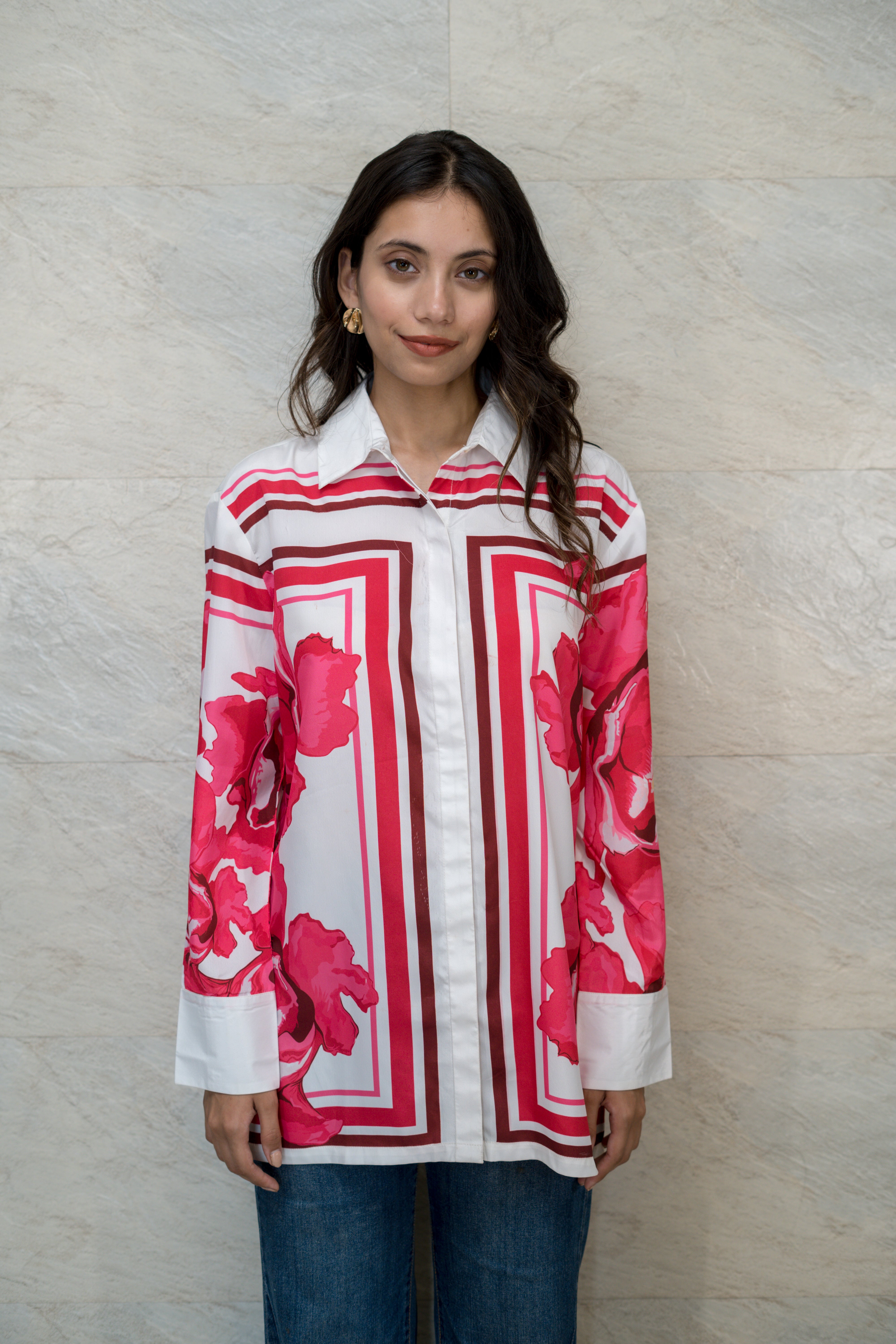 "Fleur Rouge Shirt"