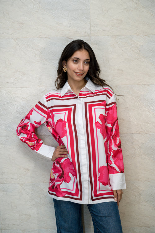 "Fleur Rouge Shirt"