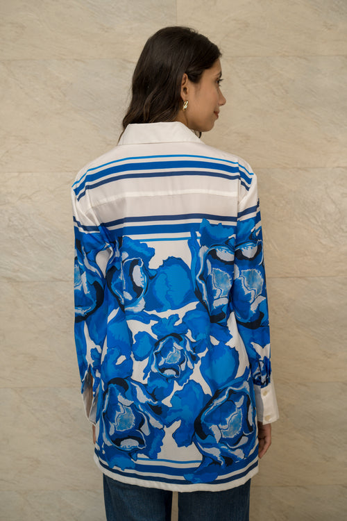 Azure Blossom Shirt