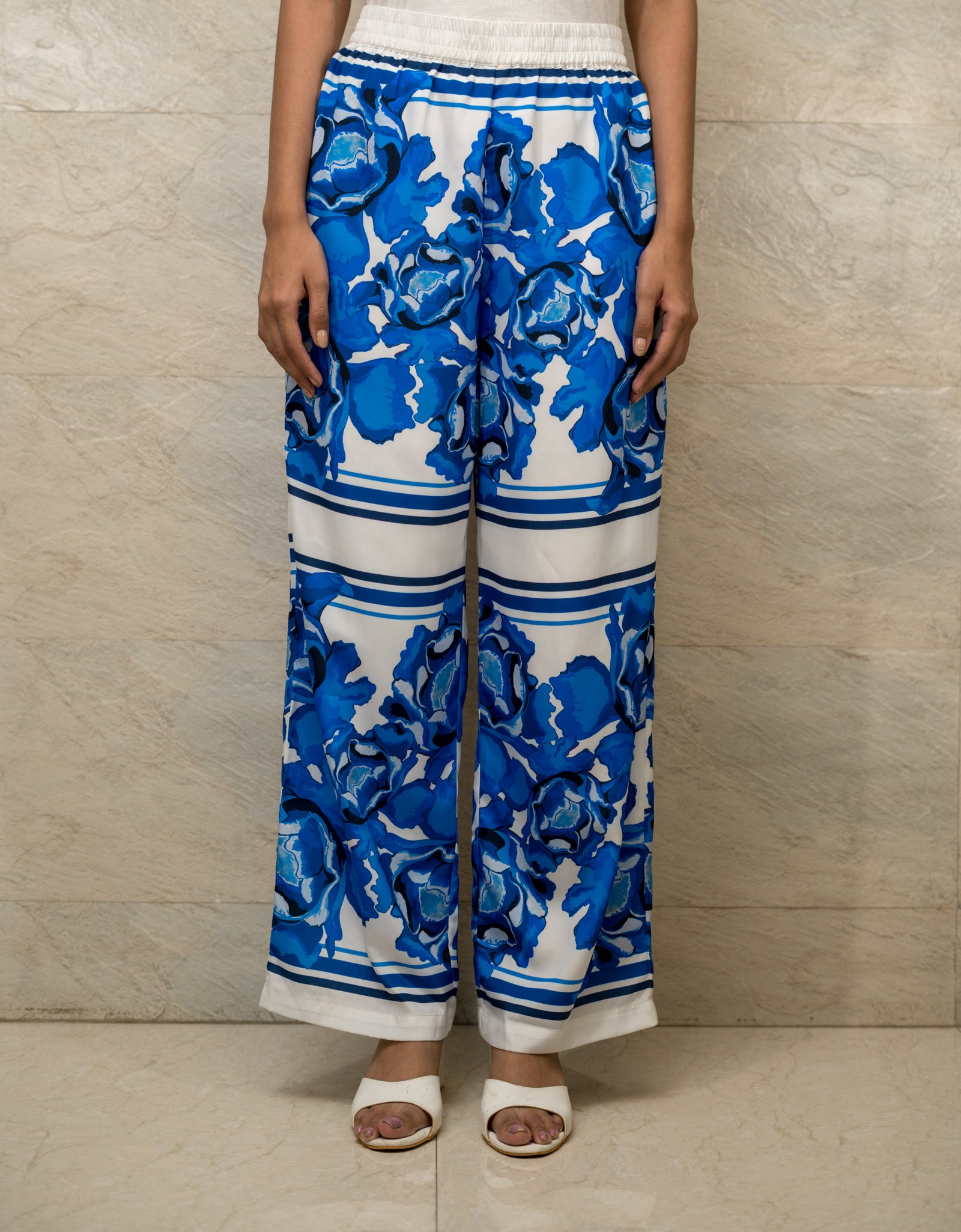 Azure Blossom Trouser