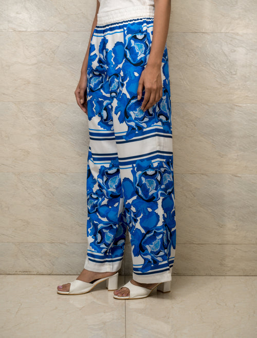 Azure Blossom Trouser