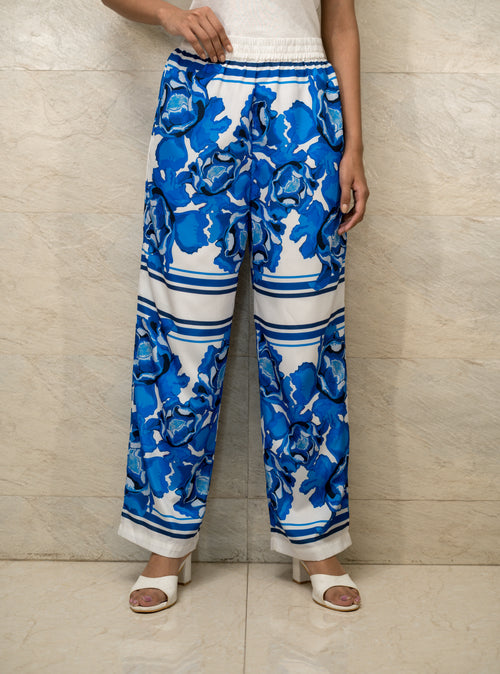 Azure Blossom Trouser