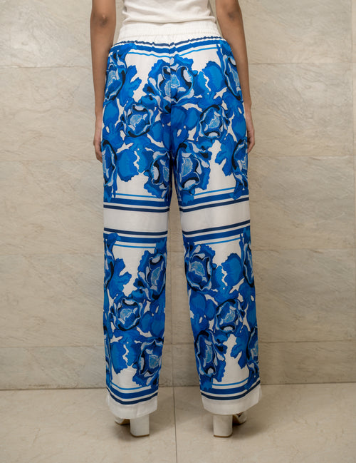 Azure Blossom Trouser