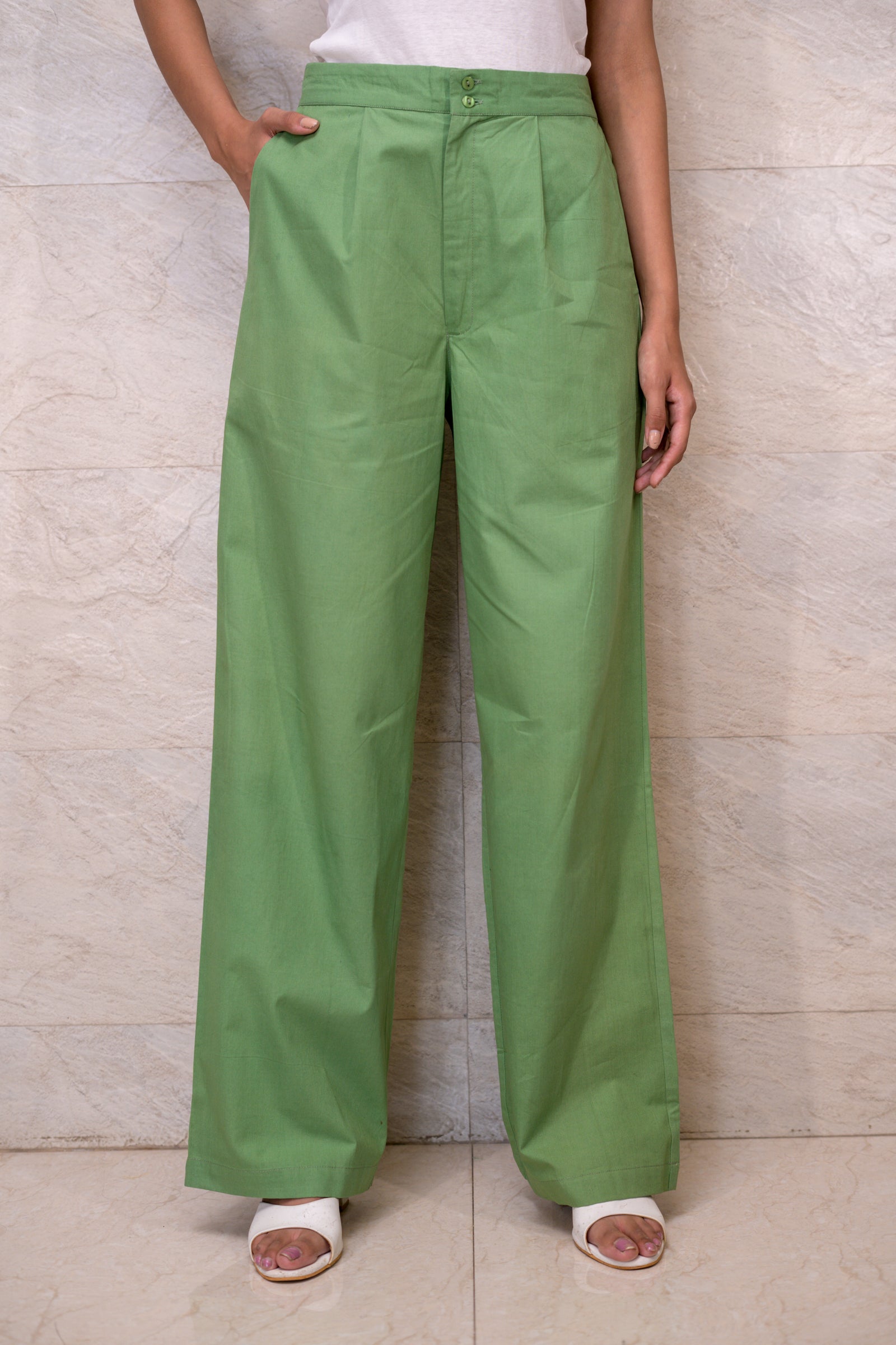 Verdant Geometry Trouser