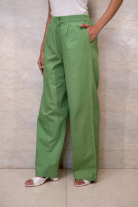 Verdant Geometry Trouser