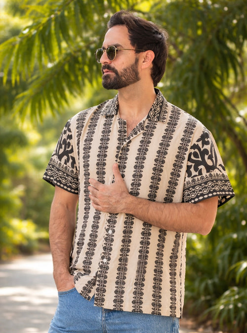 Regal Border Print Shirt