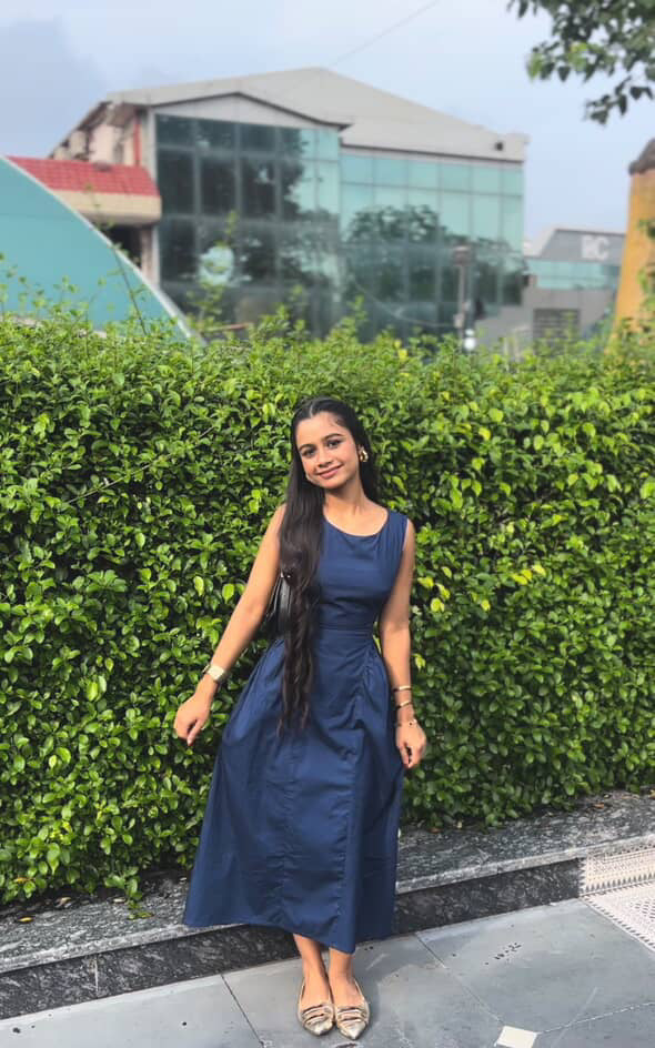 Sleeveless Cotton Fit-and-Flare Dress