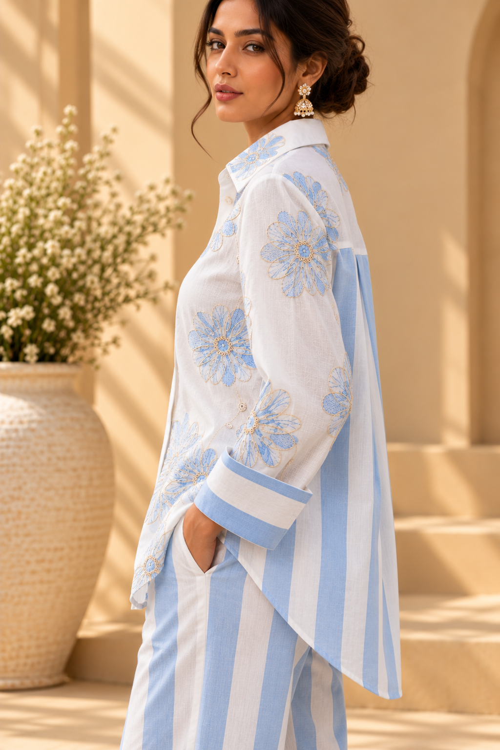The Bluebell Embroidered Shirt