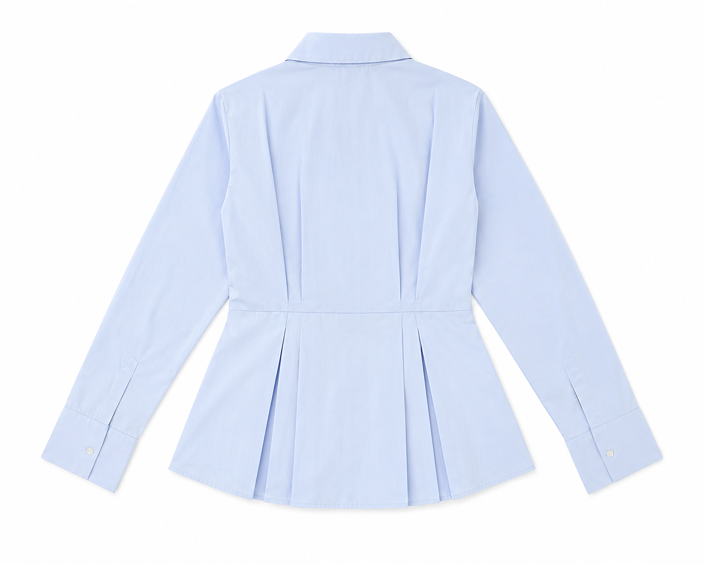 Pleated Waist Shirt – Powder Blue