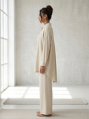 Beige Breeze Relaxed Co-Ord Set