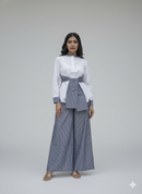 The Heritage Stripe Shirt & Palazzo Set