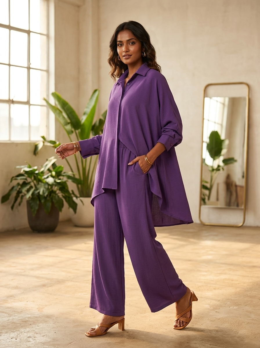 LIlac Breeze Relaxed Co-Ord Set