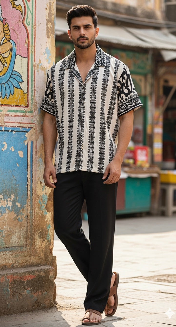 Regal Border Print Shirt