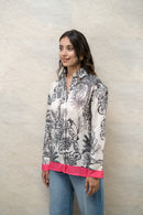 Noir Palm - Monochrome Tropical Shirt